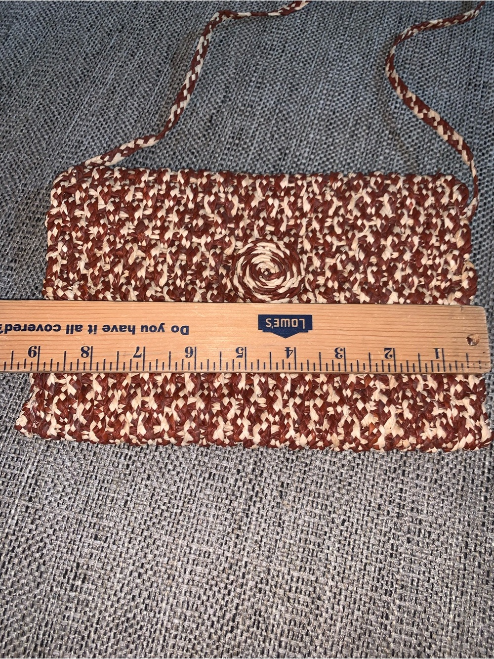 Soa Aiko 100% natural high-quality braided raffia crossbody excellent condition - Picture 4 of 8